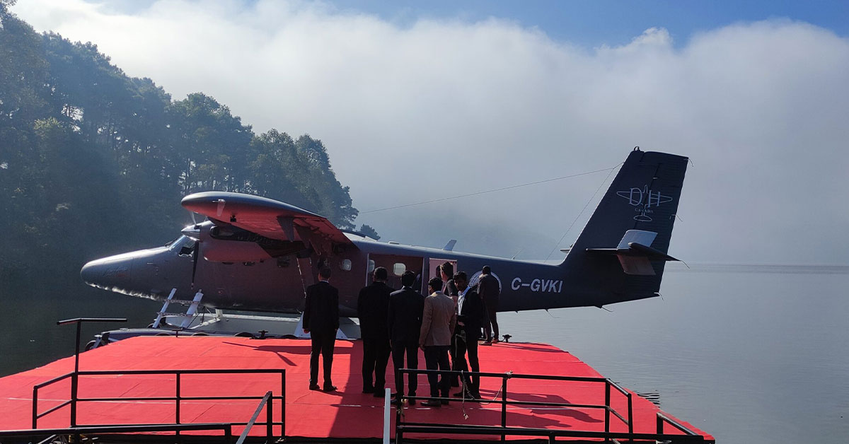 Union Civil Aviation Minister Inaugurates Seaplane Demo at Umiam Lake